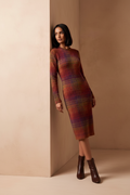 The Plaid Cashmere Sweater Dress