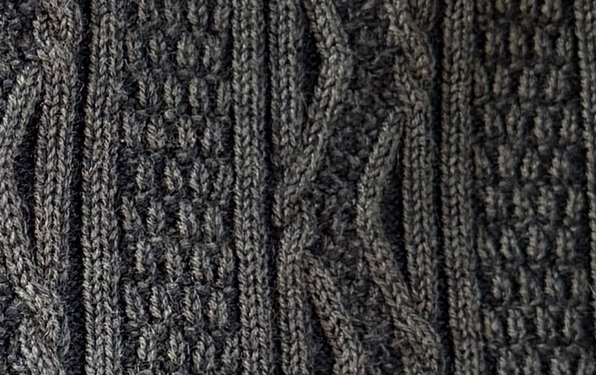 Olive color Merino Pima Fisherman sweater