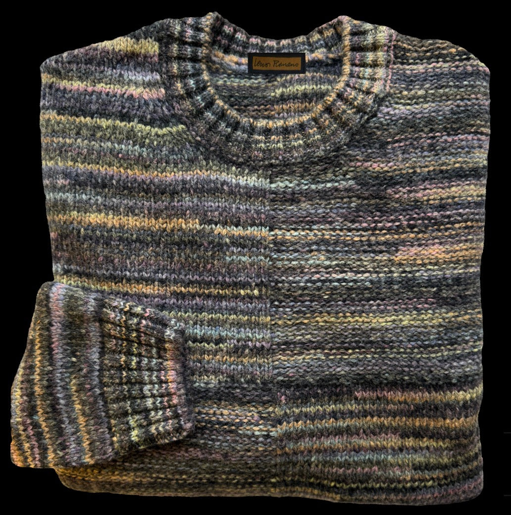  BOYFRIEND SPACE DYE SWEATER BLACK